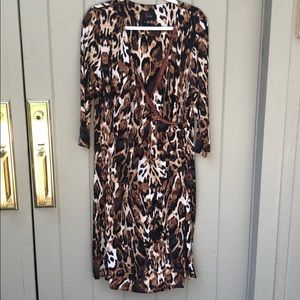Leopard Wrap Dress- 18w